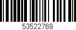 Código de barras (EAN, GTIN, SKU, ISBN): '53522769'