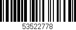 Código de barras (EAN, GTIN, SKU, ISBN): '53522778'
