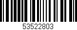 Código de barras (EAN, GTIN, SKU, ISBN): '53522803'