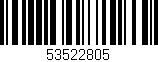 Código de barras (EAN, GTIN, SKU, ISBN): '53522805'