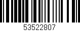 Código de barras (EAN, GTIN, SKU, ISBN): '53522807'