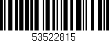 Código de barras (EAN, GTIN, SKU, ISBN): '53522815'