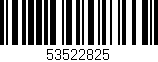 Código de barras (EAN, GTIN, SKU, ISBN): '53522825'