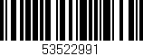 Código de barras (EAN, GTIN, SKU, ISBN): '53522991'