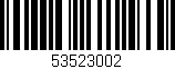 Código de barras (EAN, GTIN, SKU, ISBN): '53523002'