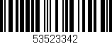 Código de barras (EAN, GTIN, SKU, ISBN): '53523342'