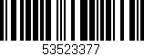 Código de barras (EAN, GTIN, SKU, ISBN): '53523377'