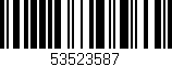 Código de barras (EAN, GTIN, SKU, ISBN): '53523587'