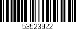 Código de barras (EAN, GTIN, SKU, ISBN): '53523922'
