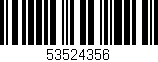 Código de barras (EAN, GTIN, SKU, ISBN): '53524356'