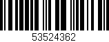 Código de barras (EAN, GTIN, SKU, ISBN): '53524362'