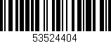 Código de barras (EAN, GTIN, SKU, ISBN): '53524404'