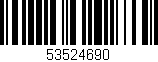 Código de barras (EAN, GTIN, SKU, ISBN): '53524690'