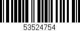 Código de barras (EAN, GTIN, SKU, ISBN): '53524754'