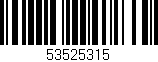 Código de barras (EAN, GTIN, SKU, ISBN): '53525315'