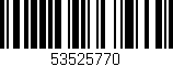 Código de barras (EAN, GTIN, SKU, ISBN): '53525770'