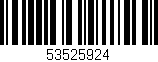 Código de barras (EAN, GTIN, SKU, ISBN): '53525924'