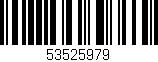 Código de barras (EAN, GTIN, SKU, ISBN): '53525979'