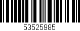 Código de barras (EAN, GTIN, SKU, ISBN): '53525985'