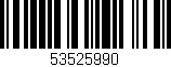 Código de barras (EAN, GTIN, SKU, ISBN): '53525990'