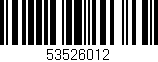 Código de barras (EAN, GTIN, SKU, ISBN): '53526012'