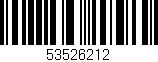 Código de barras (EAN, GTIN, SKU, ISBN): '53526212'