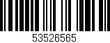 Código de barras (EAN, GTIN, SKU, ISBN): '53526565'