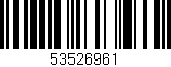 Código de barras (EAN, GTIN, SKU, ISBN): '53526961'