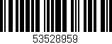 Código de barras (EAN, GTIN, SKU, ISBN): '53528959'