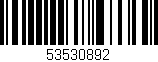 Código de barras (EAN, GTIN, SKU, ISBN): '53530892'