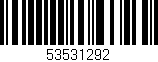 Código de barras (EAN, GTIN, SKU, ISBN): '53531292'