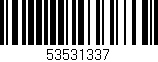 Código de barras (EAN, GTIN, SKU, ISBN): '53531337'