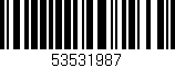 Código de barras (EAN, GTIN, SKU, ISBN): '53531987'