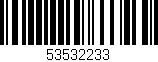 Código de barras (EAN, GTIN, SKU, ISBN): '53532233'