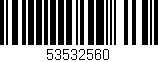 Código de barras (EAN, GTIN, SKU, ISBN): '53532560'