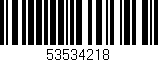 Código de barras (EAN, GTIN, SKU, ISBN): '53534218'