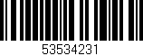 Código de barras (EAN, GTIN, SKU, ISBN): '53534231'