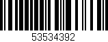 Código de barras (EAN, GTIN, SKU, ISBN): '53534392'