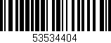 Código de barras (EAN, GTIN, SKU, ISBN): '53534404'