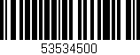 Código de barras (EAN, GTIN, SKU, ISBN): '53534500'