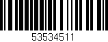 Código de barras (EAN, GTIN, SKU, ISBN): '53534511'