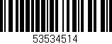 Código de barras (EAN, GTIN, SKU, ISBN): '53534514'