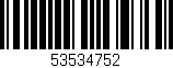 Código de barras (EAN, GTIN, SKU, ISBN): '53534752'