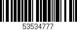 Código de barras (EAN, GTIN, SKU, ISBN): '53534777'