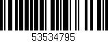 Código de barras (EAN, GTIN, SKU, ISBN): '53534795'