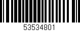 Código de barras (EAN, GTIN, SKU, ISBN): '53534801'