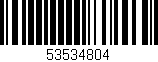 Código de barras (EAN, GTIN, SKU, ISBN): '53534804'