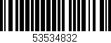 Código de barras (EAN, GTIN, SKU, ISBN): '53534832'