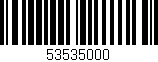 Código de barras (EAN, GTIN, SKU, ISBN): '53535000'