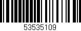 Código de barras (EAN, GTIN, SKU, ISBN): '53535109'